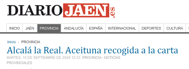 Coralca en Diario Jaén